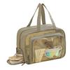 Large Capacity Waterproof Cosmetic Bag Pu Transparent Travel Storage Bag  Outdoor