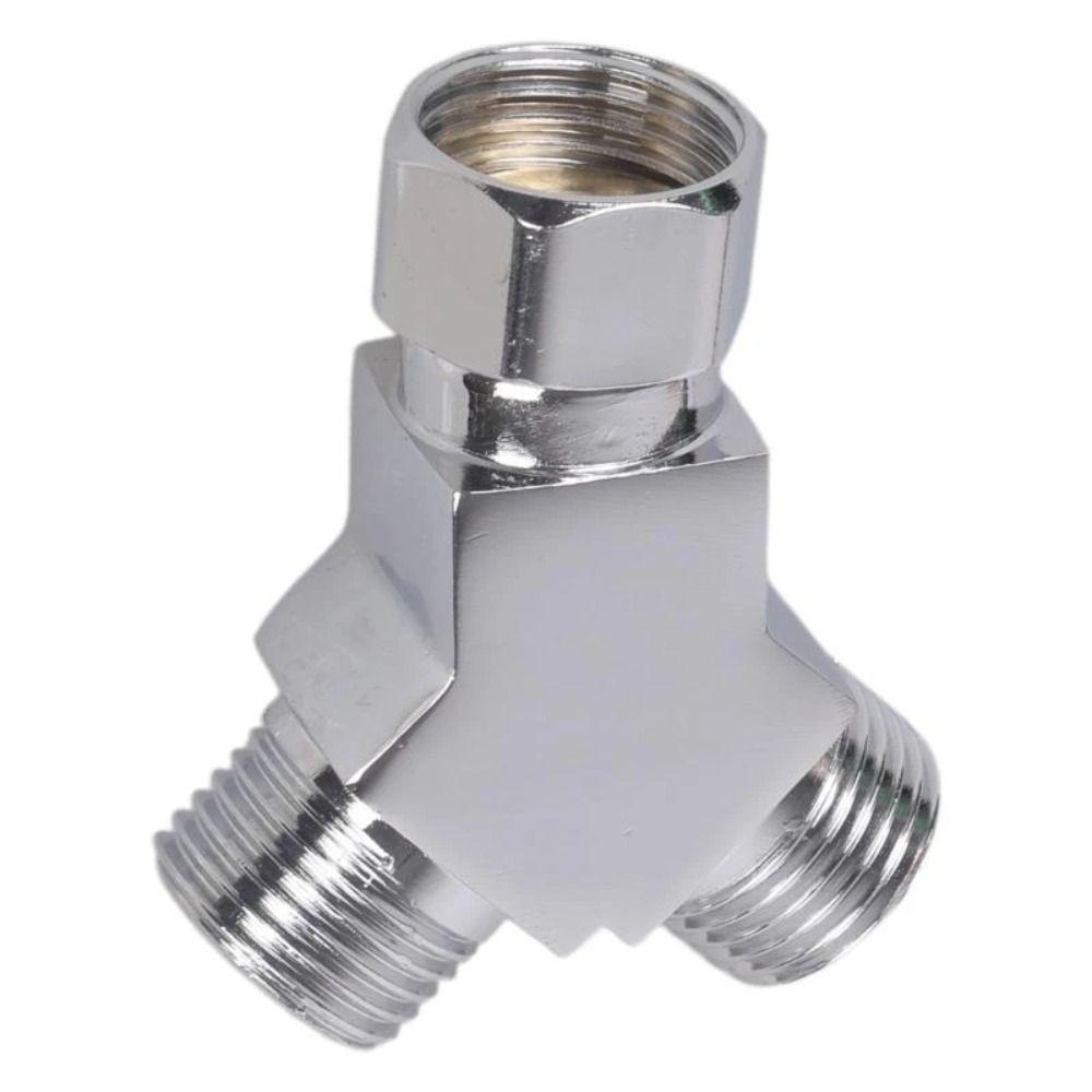 Female/Male Thread Water Pipe Adapter G1/2 Thread Three Way Connector  Bidet Sprayer