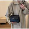 2024 Women's Retro Diamond Lattice Chain Crossbody Bag - Fashionable Small Square Shoulder Bag