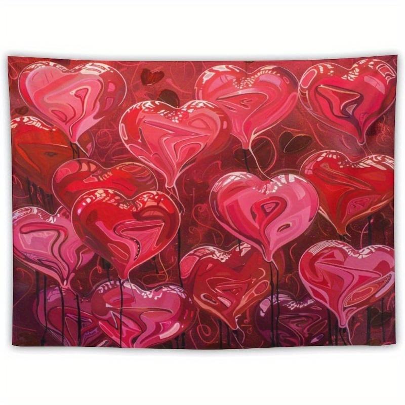 

Abstract Hearts Romantic Art Tapestry Perfect for Cozy Unique Vibrant Inspiring Home Decor with Artistic Charm 74x94cm(29x37in)