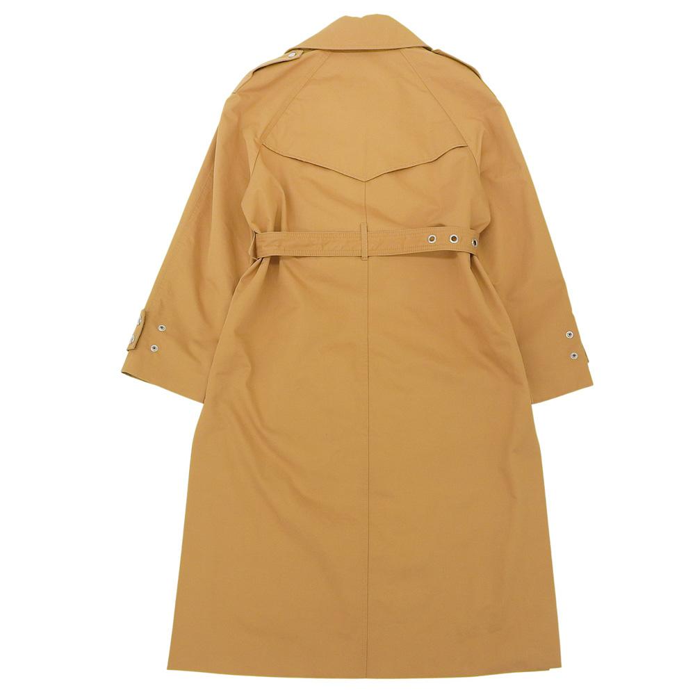 DIESEL Rayon and cotton side slit double-breasted belted trench coat, women's, beige, XXS, authentic Japanese domestic product. coat XXS beigeUsed