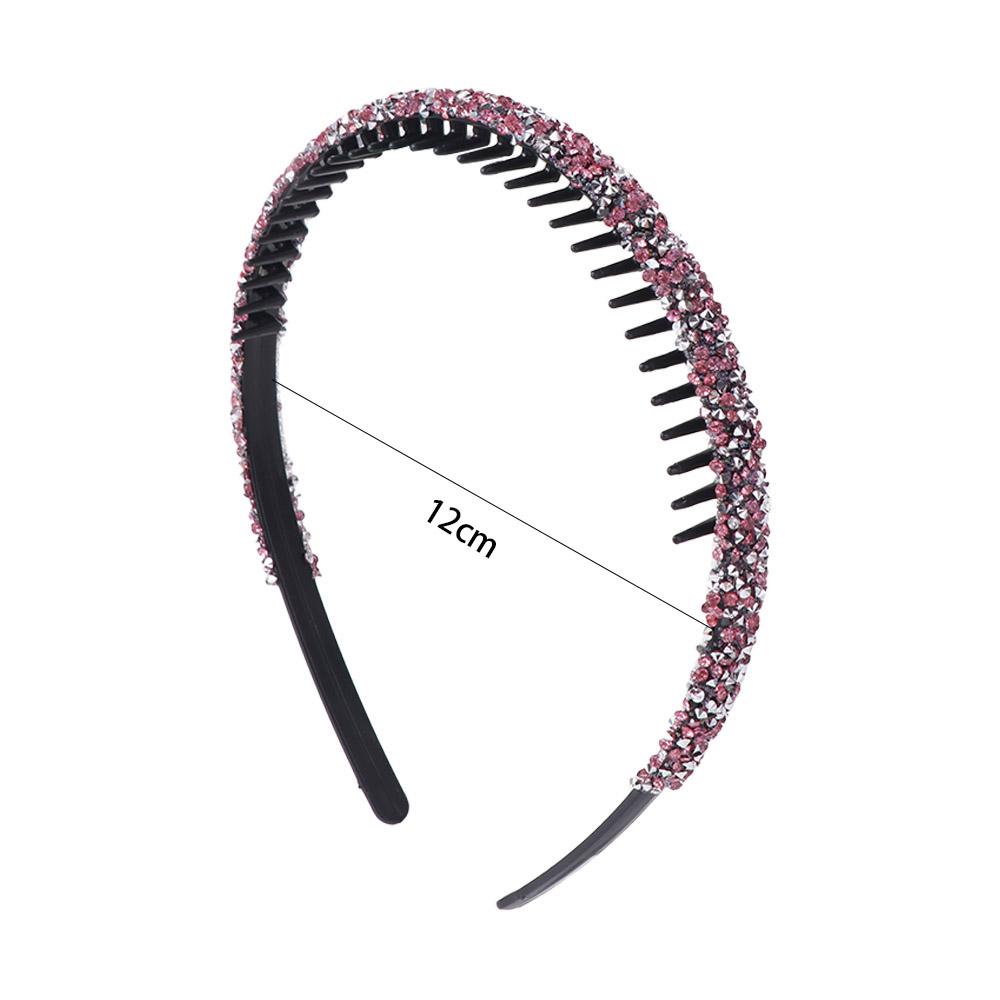 with Toothed Thin Hairband Shiny Hair Hoop Fashion Rhinestone Headband  Face Wash