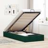 Ottoman Bed Without Mattress Dark Green 90 X 200 Cm Velvet