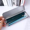 Simple Metal Pencil Case Aluminum Stationery Boxes Tin Pen Box Multifunction Storage Box Stationery School Supplies Gift for Kid