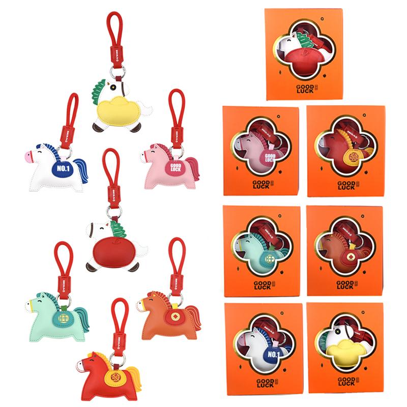 Horse Leather Keychain- Horse Bag Charm For Handbags, Car Keys, Purse, Backpack-Meaning: Will Soon Have Money