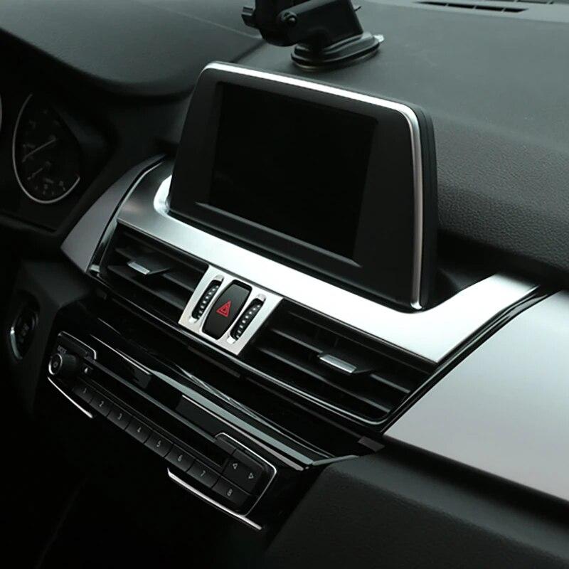 Car Center Control Under Navigation Screen Decorative Panel Sticker For BMW F45 F46 2 Series Auto Styling Interior Accessories