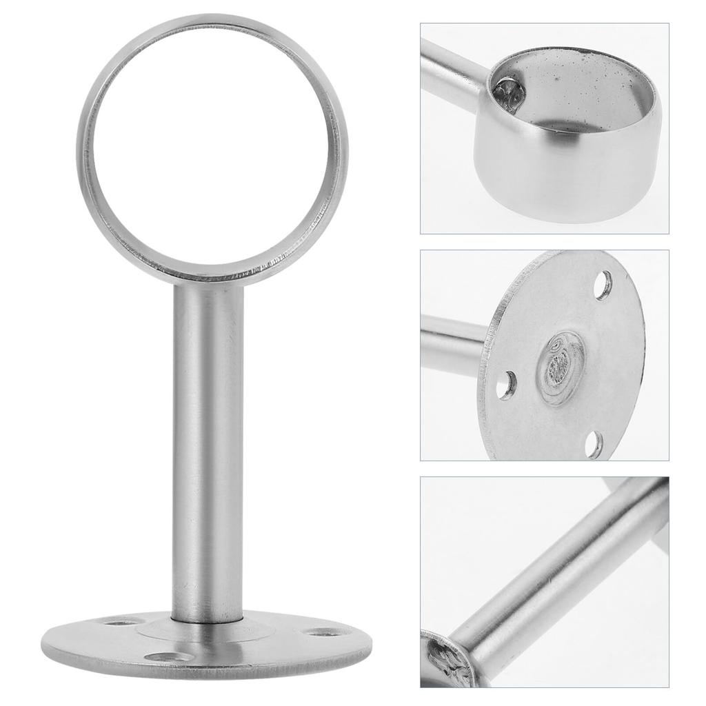 Amosfun Wäscheständer für Innen Edelstahl für Kleiderschrank Rohr Gardinenstange Duschvorhangstange Wäscheständer Halterungen Deckenmontierter Halter,