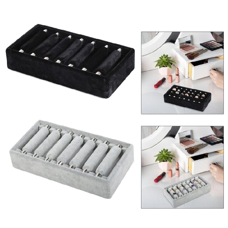 Elegant Flannel Rings Display Tray Delicate Rings Presentation Plate Practical Rings Jewelry Storage Display Tray