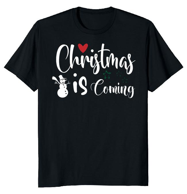 NEW LIMITED Christmas Holiday Is Coming Funny Novelty Tee S
