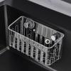 Rotating Sink Drain Racks Wall Mounted Convenient Bathroom Suction Cup Corner Shelf Multi functional Storage Basket