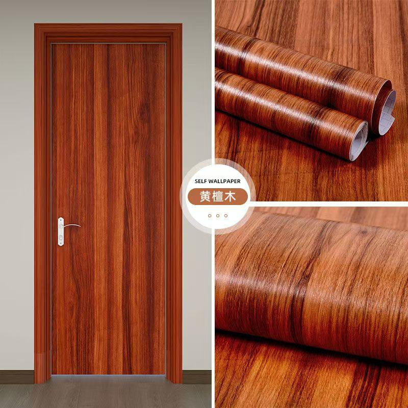 Waterproof Wood Vinyl Wallpaper Roll Self Adhesive Decor Contact Paper Doors Cabinet Desktop Modern Furniture Decorative Sticker