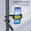 PULUZ Silikon Flexibler Clip-Halter mit Handy-Klemme für Handys / GoPro (Schwarz)