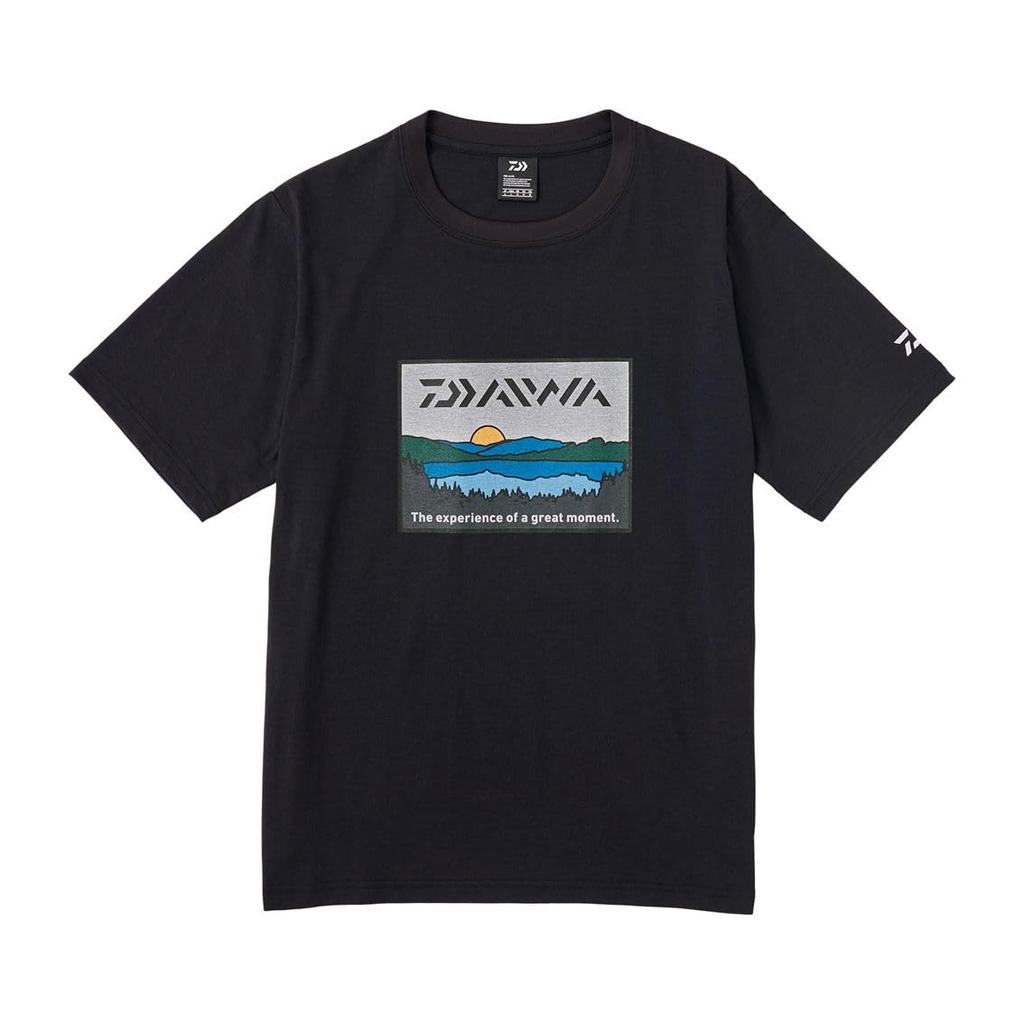 Daiwa Fishing Net T-Shirt, Lakeside, DE-6324, Black