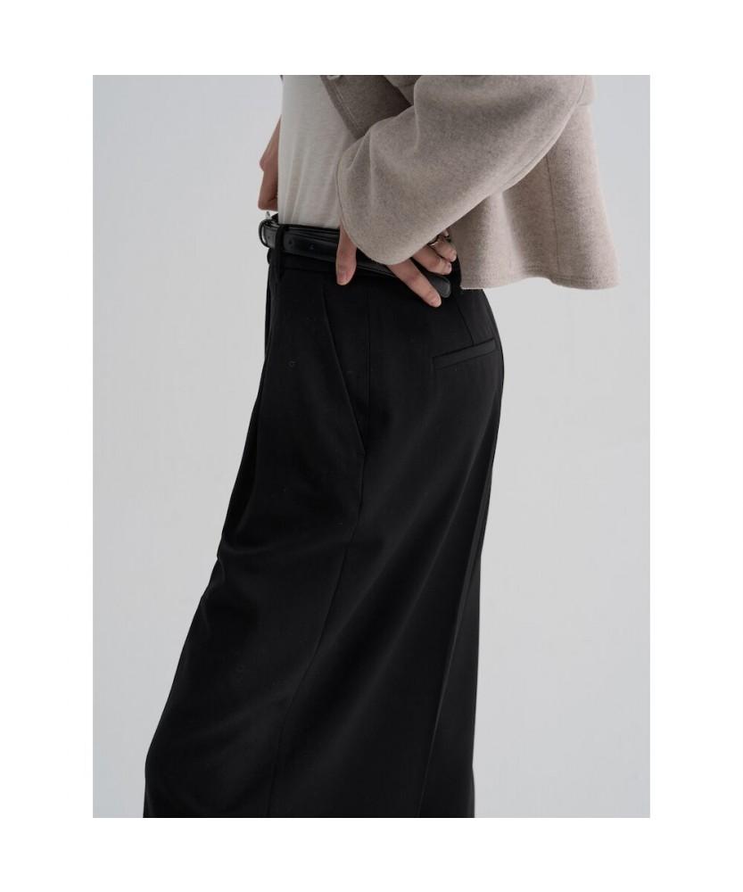 8SECONDS January Daily Wide Slacks Black