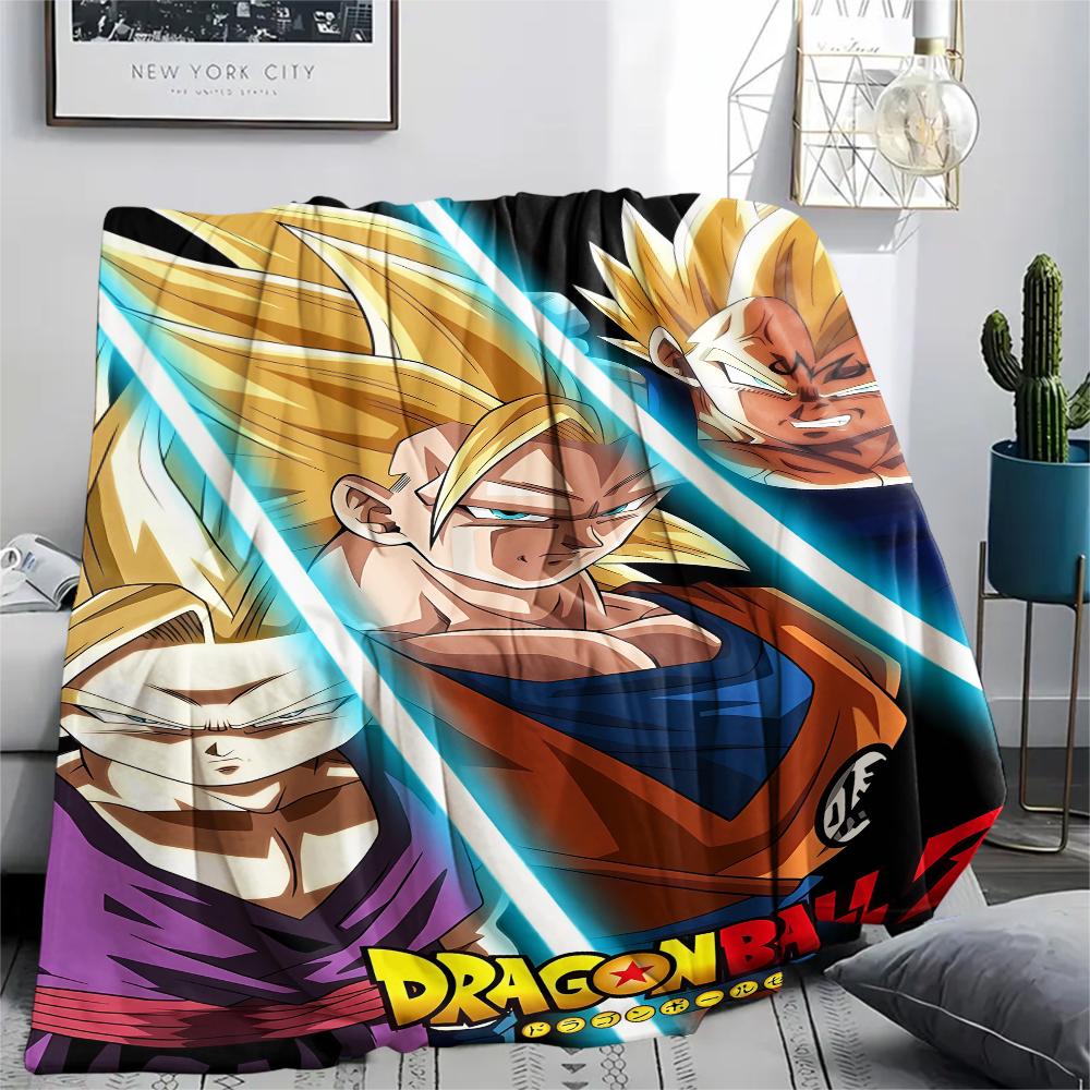 Dragon Ball characters Print Flannel Blanket,High quality Comfortable for All Seasons,Home Decor,Warmth and Comfort,Perfect for Christmas Gifts