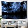 Starry Sky Landscape Tapestry Moon Large Tapestry Landscape Wall Hanging Living Room Bedroom Boho Home Decor