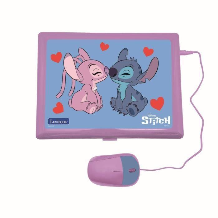 EXKLUZIVNÍ vzdělávací bilingvální počítač Stitch a Angel – 124 aktivit (Francouzština-Angličtina)