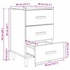 Nightstand Reclaimed Wood 40 x 40 x 66 cm Engineered Wood