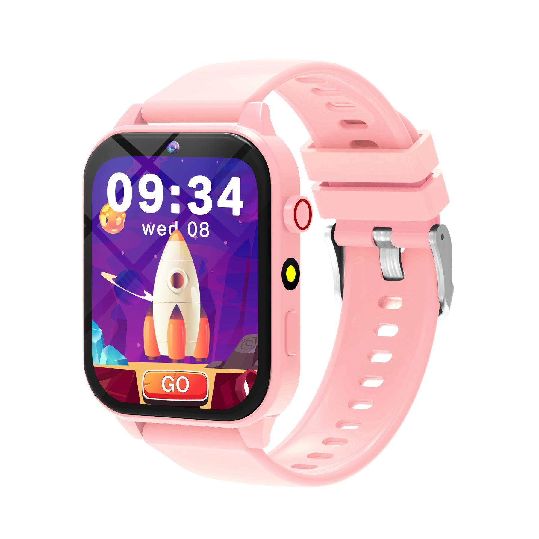

Детские смарт-часы T6 с цветным экраном 2025 года с музыкой и камерой розовый