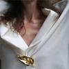 Minority Design Exaggerated Brooches Zinc Zinc Alloy Women Brooch Metal Leaves Flower Brooches  Girls