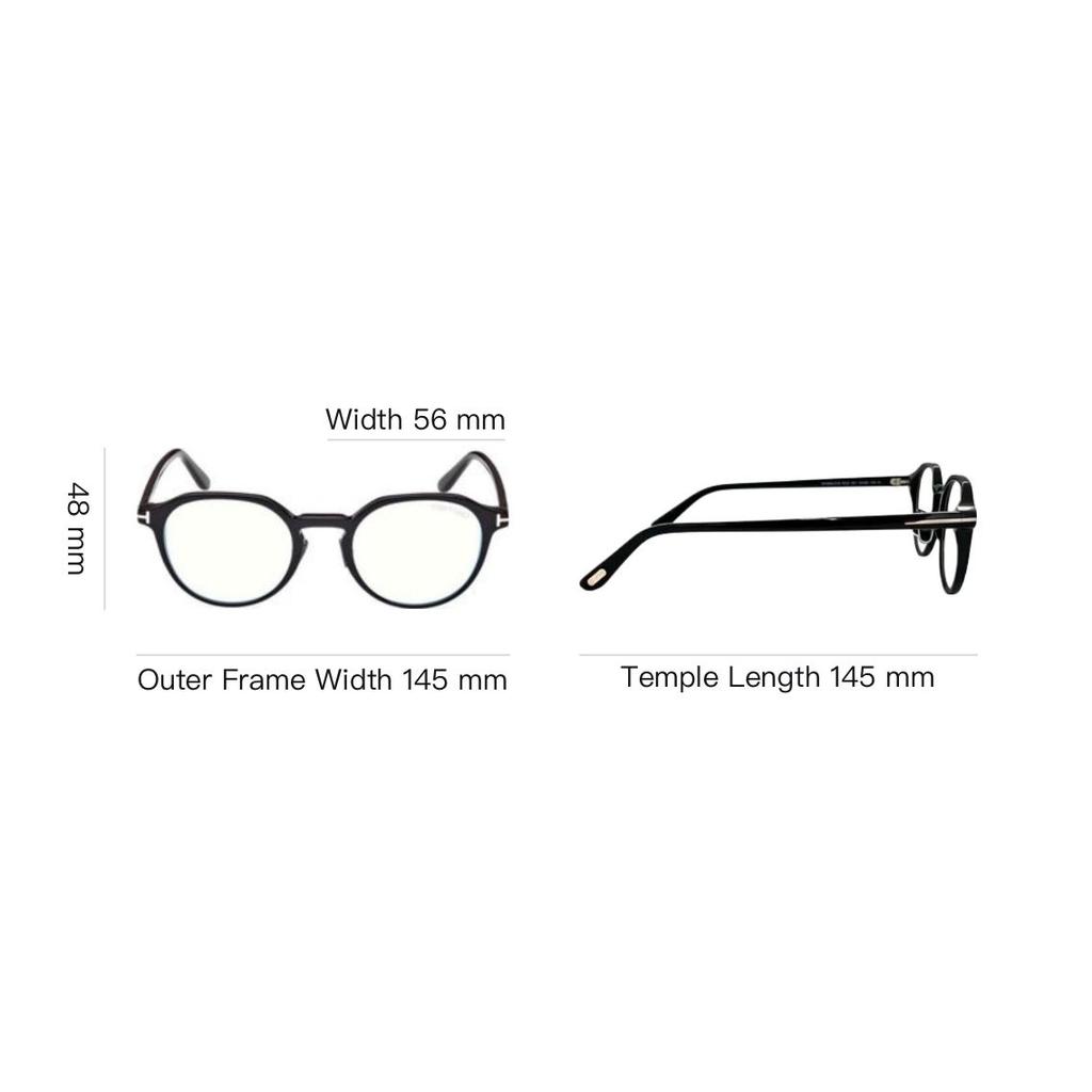 Tf Logo Circular Sunglasses Men sunglasses Black TF5924DB001
