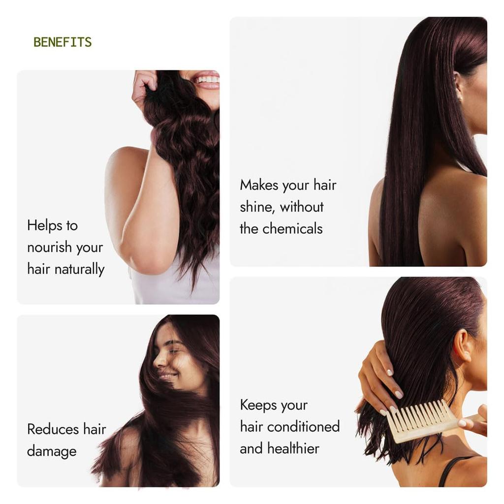 Kapiva Hair Rituals Organic Henna Powder 100 g X Pack of 2 Natural Hair Coloring & Conditioning Herbal Hair Care Powder