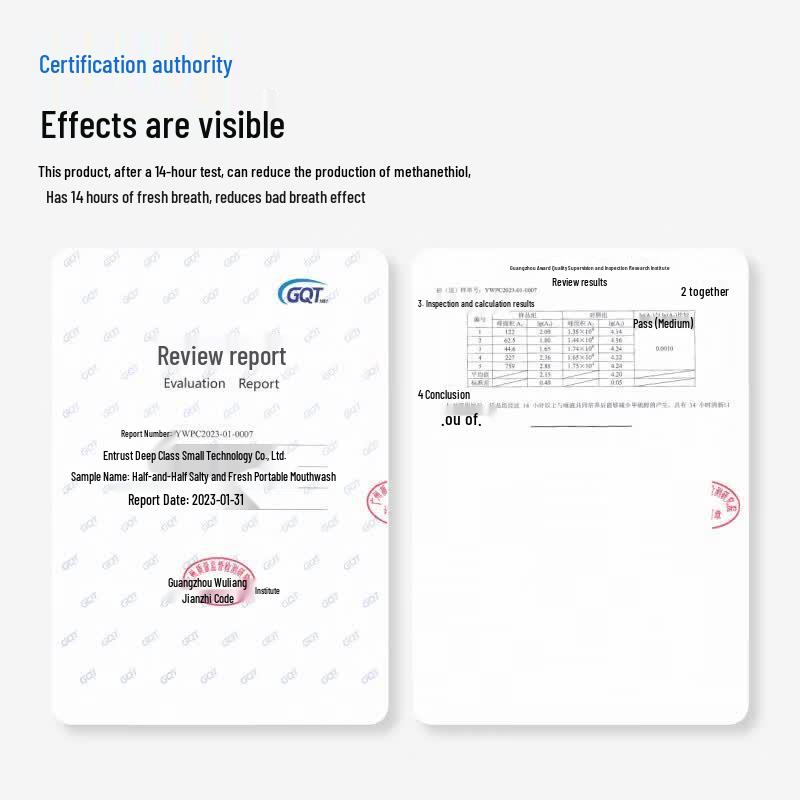 Semi-Probiotic Portable Mouthwash Strips
