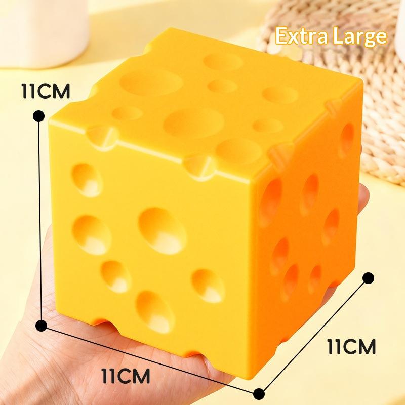 1Pcs Soft Butter Cheese Fidget Toys Square Cheese Squeeze Toys Slow Rebound Push Stress Relief Sensory Toy Christmas Present