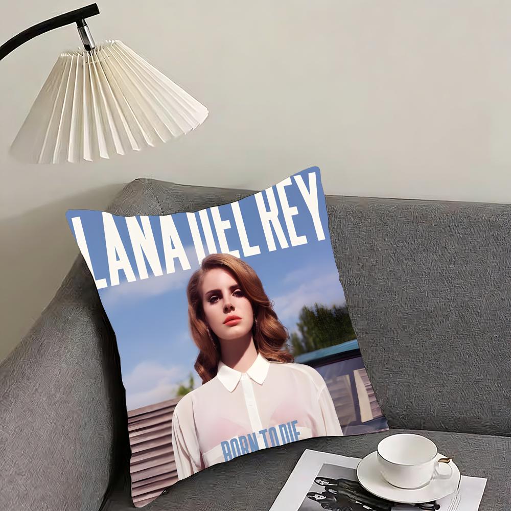 

Lana Del Rey Hot Music Album Cushion Cover Reversible Plush Pillow Cover – For car, sofa, bedroom, perfect as a gift. 18x18Inch