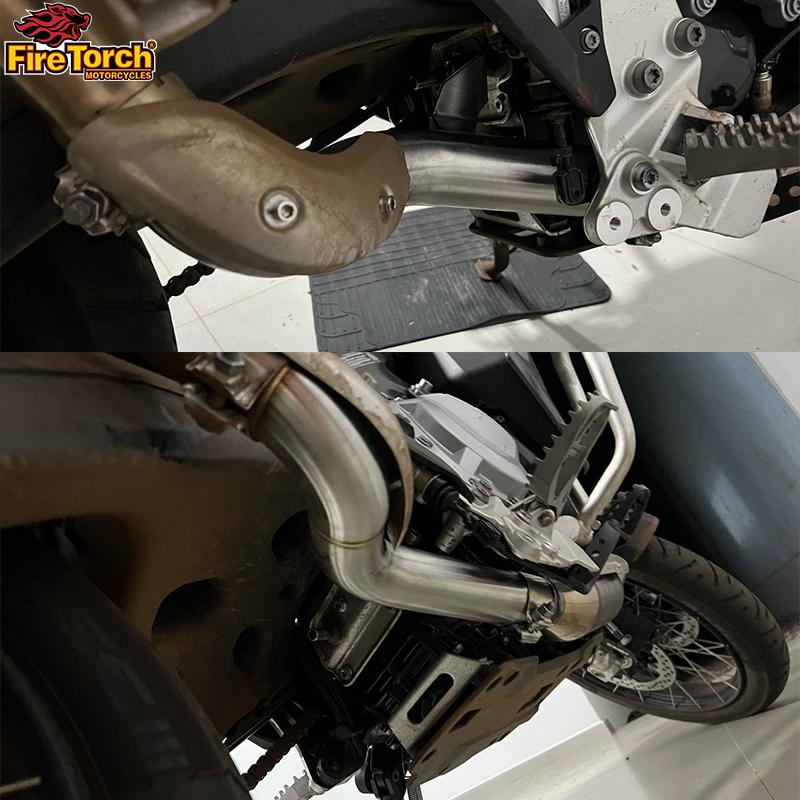 For BMW F750GS F850GS F750 GS 2018 - 2021 Motorcycle Exhaust Modified Escape Stainless Steel Mid Pipe Connect Original Muffler