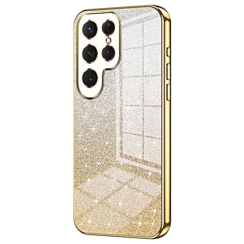 For Samsung Galaxy S24 Ultra TPU Case Precise Cutout Glitter Design Phone Back Cover