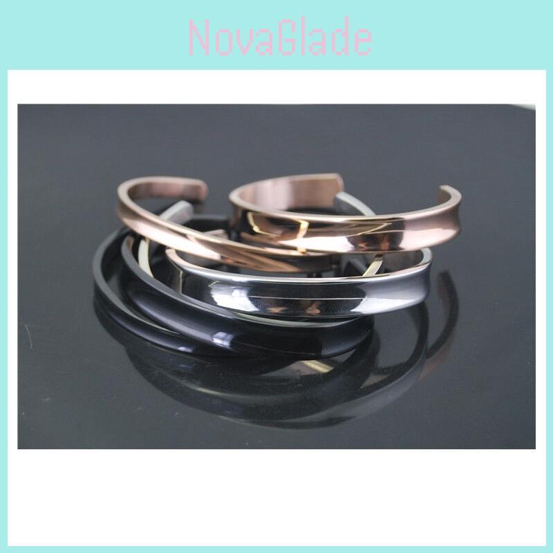 Premium Quality Hot Stainless Steel Cuff Bangle Hair Tie Bracelet Elegant Design For Women