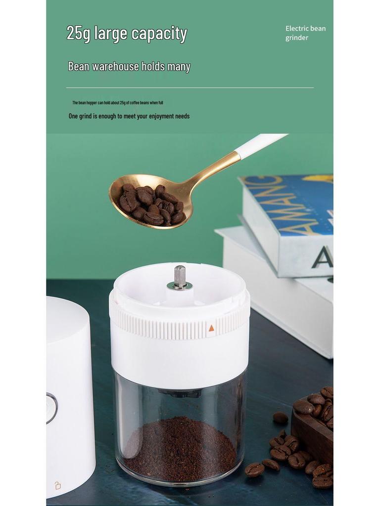 Compact Manual Electric Coffee Bean Grinder
