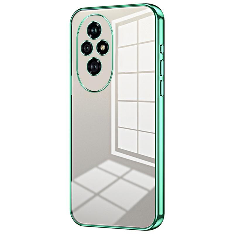 

Чехол для Honor 200 5G с гальваническим покрытием, мягкий чехол для телефона из ТПУ Green