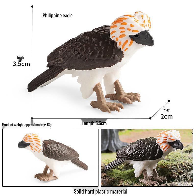Kids' Cognitive Animal Models: Lemur, Meerkat, Capybara, Orangutan, Eagle, Maned Wolf, Gecko Toy Set
