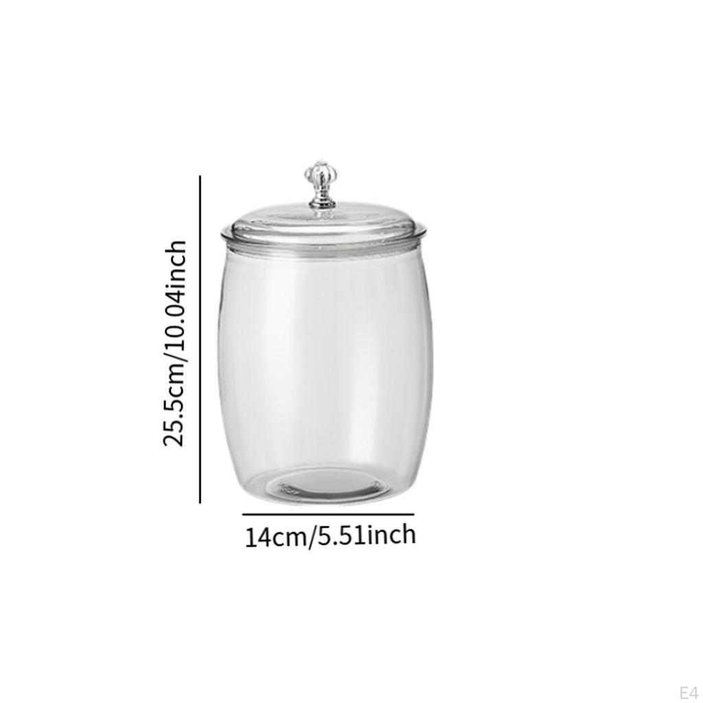 Airtight Jar Kitchen Food Container Flour Canister Reusable Sealed Clear Pantry for