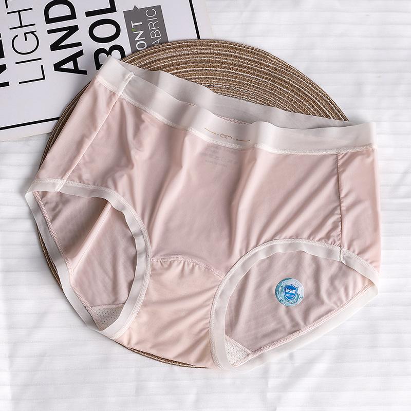 Ladies Spring and Summer Ultra Thin Lovely 10A Bacteriostatic Breathable Ice Silk Quick Drying Underwear