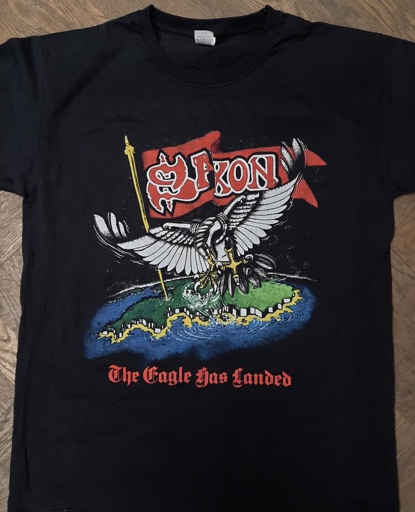Футболка Saxon Tour The Eagle Has Landed Размеры от S до 5XL Новая Унисекс Футболка S