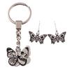 6 Styles European and American Mysterious Black Butterfly Alloy Pendant Charm