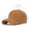 HT4927 Baseballkappe Berberfleece Herbst Winter Mützen für Männer Frauen Einfarbig Einfach Verstellbar Snapback Kappe Männlich Weiblich Baseballmütze