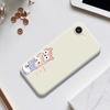 For iPhone 16e Case 3 Cute Dogs Pattern Printing Straight Edge TPU Phone Back Cover