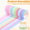 20Rolls Washi Tape Set Scrapbook Tape Masking Tape Color Rainbow Decorative Journaling DIY Scrapbooking School Office Supplies