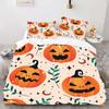 Halloween - Style Digital Printed Duvet Kit - Polyester - Bedroom Decor -1 Bed Cover +2 Pillowcases (no Pillow Core)