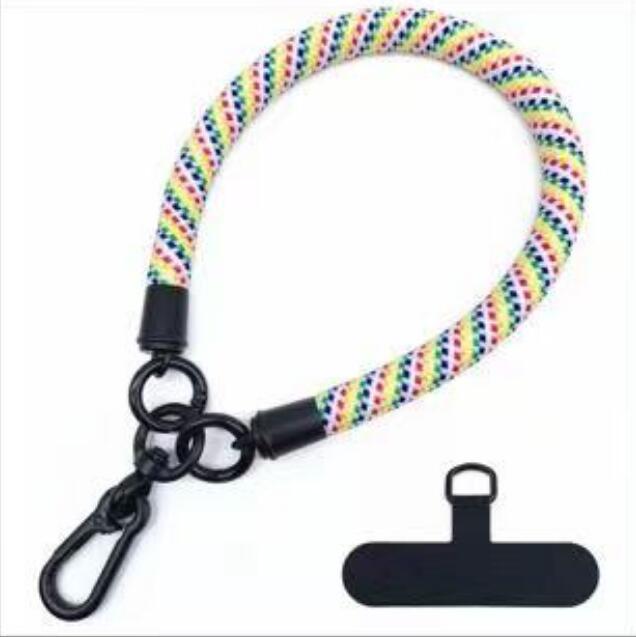 Luxury Phone Wrist Strap 10mm Diameter Lanyard Anti-loss Short Rope USB Keychain Hanging Portable Bag Mobile Cover Case Strap