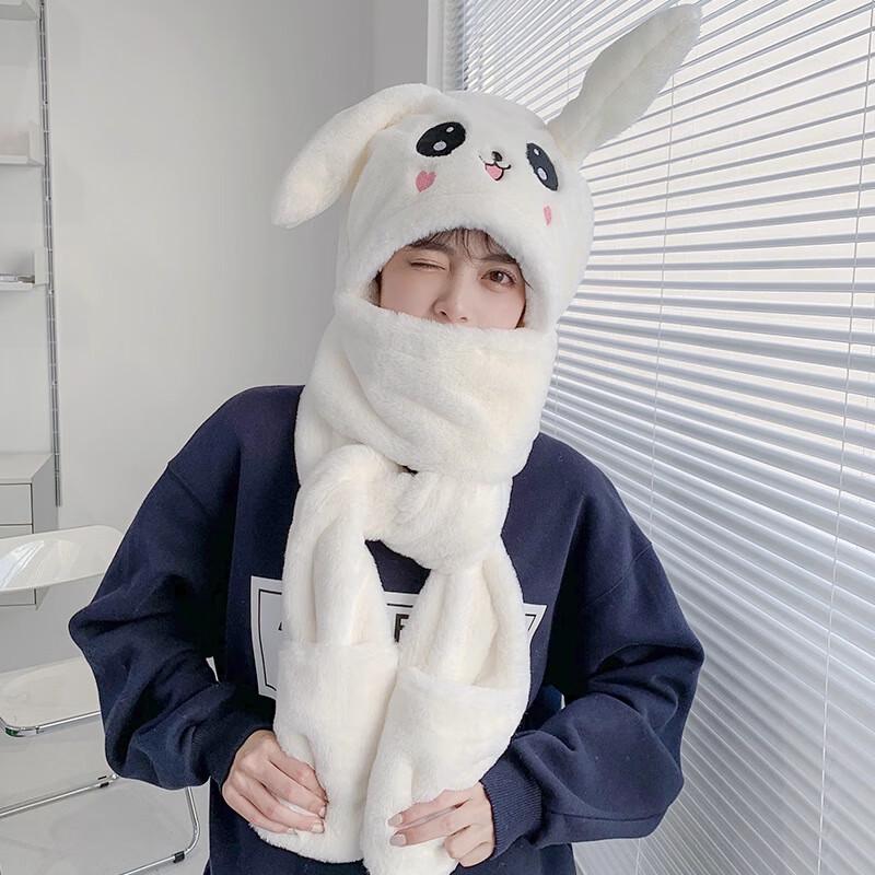 Набор Mi Ling: Шапка с ушками кролика и шарф