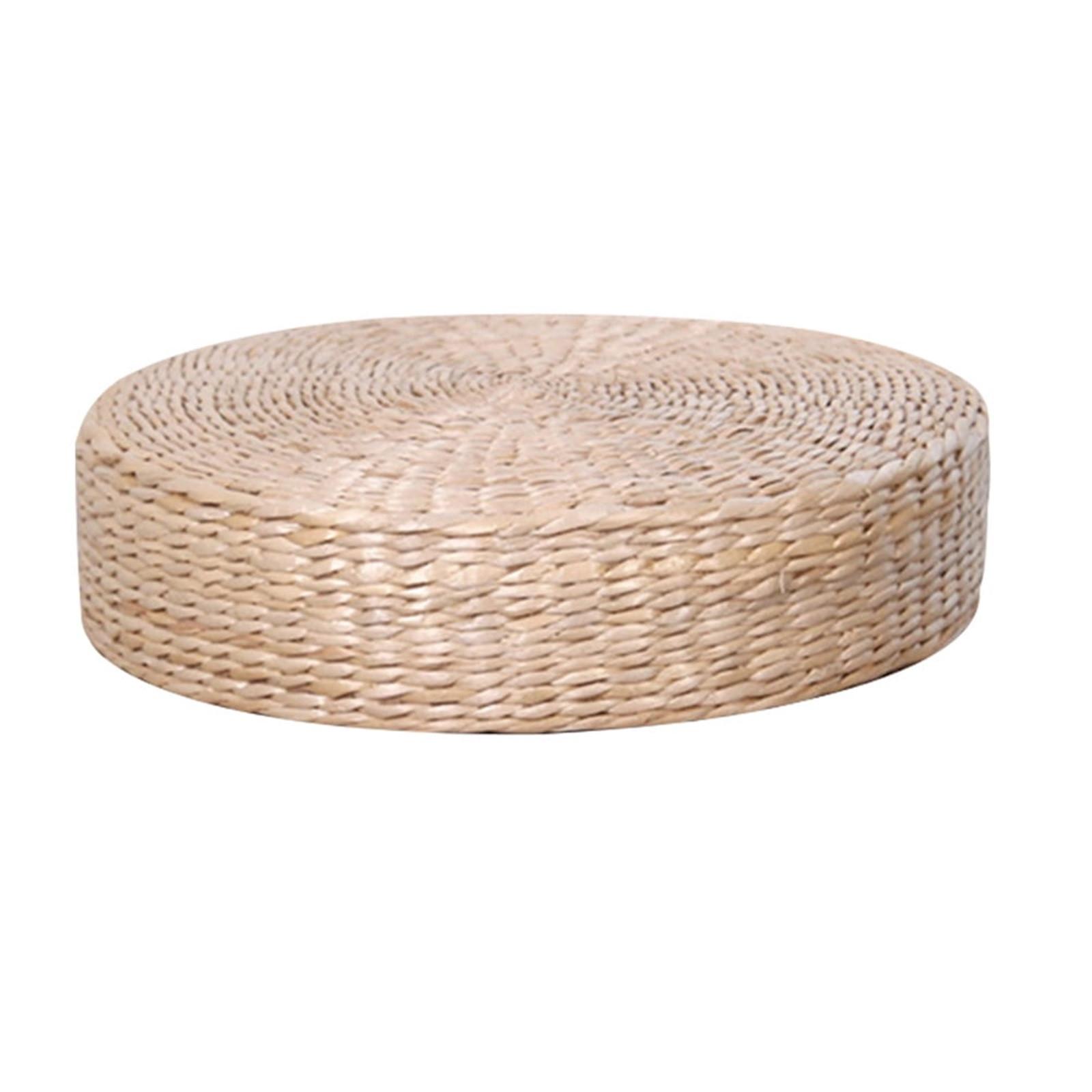 

Подушка из соломы, напольный татами-пуф, плетеная подушка для медитации, японский коврик для йоги, круглая комната, мягкая, для поклонения, плетеная, плоская