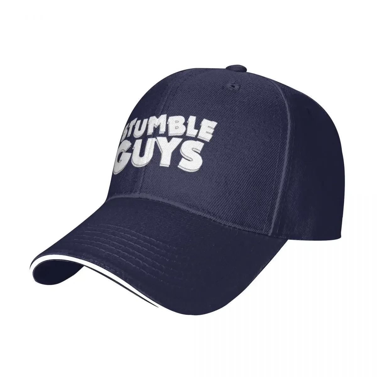 

White Stumble Guys Letters Pool Party Baseball Caps Men Personalized Male Beach Dad Hats Snapback Cap One Size