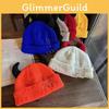 Acrylic Color Solid Knit Hat Elastic Fit Autumn Winter Cold Supplies Protection