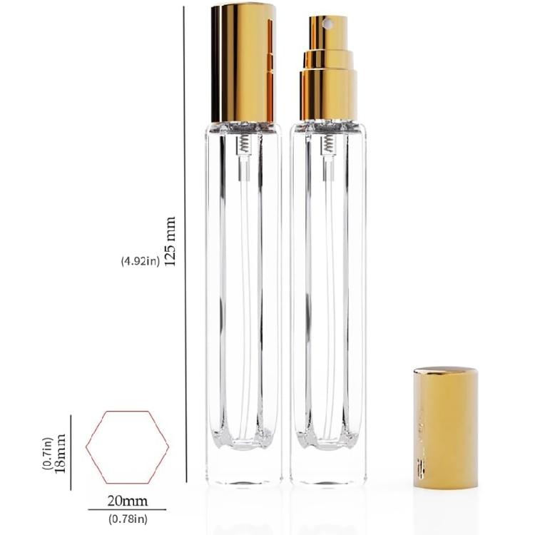 5 Piece Travel Friendly Perfume Sprayers Bottle Set Glass Container With Dispenser Tool Refill Systemf