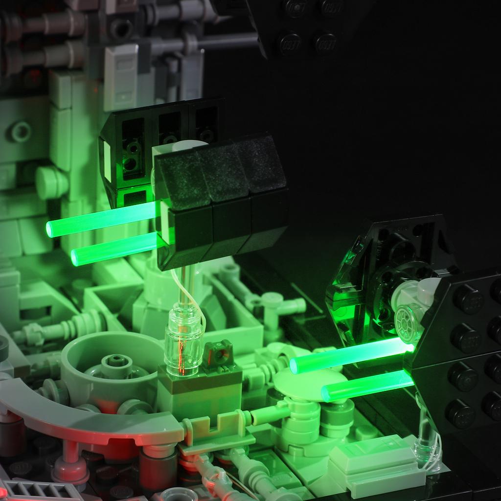 Classic DIY LED Light Kit For LEGO 75329 Death Star™ Trench Run Diorama Assembled Building Block Toy Decoration Adjustable Lighting Accessories